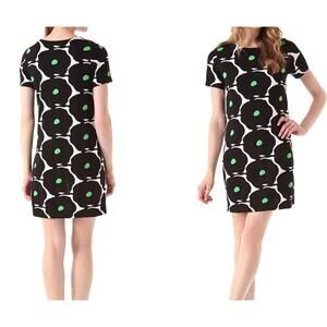 Diane von Furstenberg Chioma Intarsia Knit Dress Size Small Retro Floral Printed